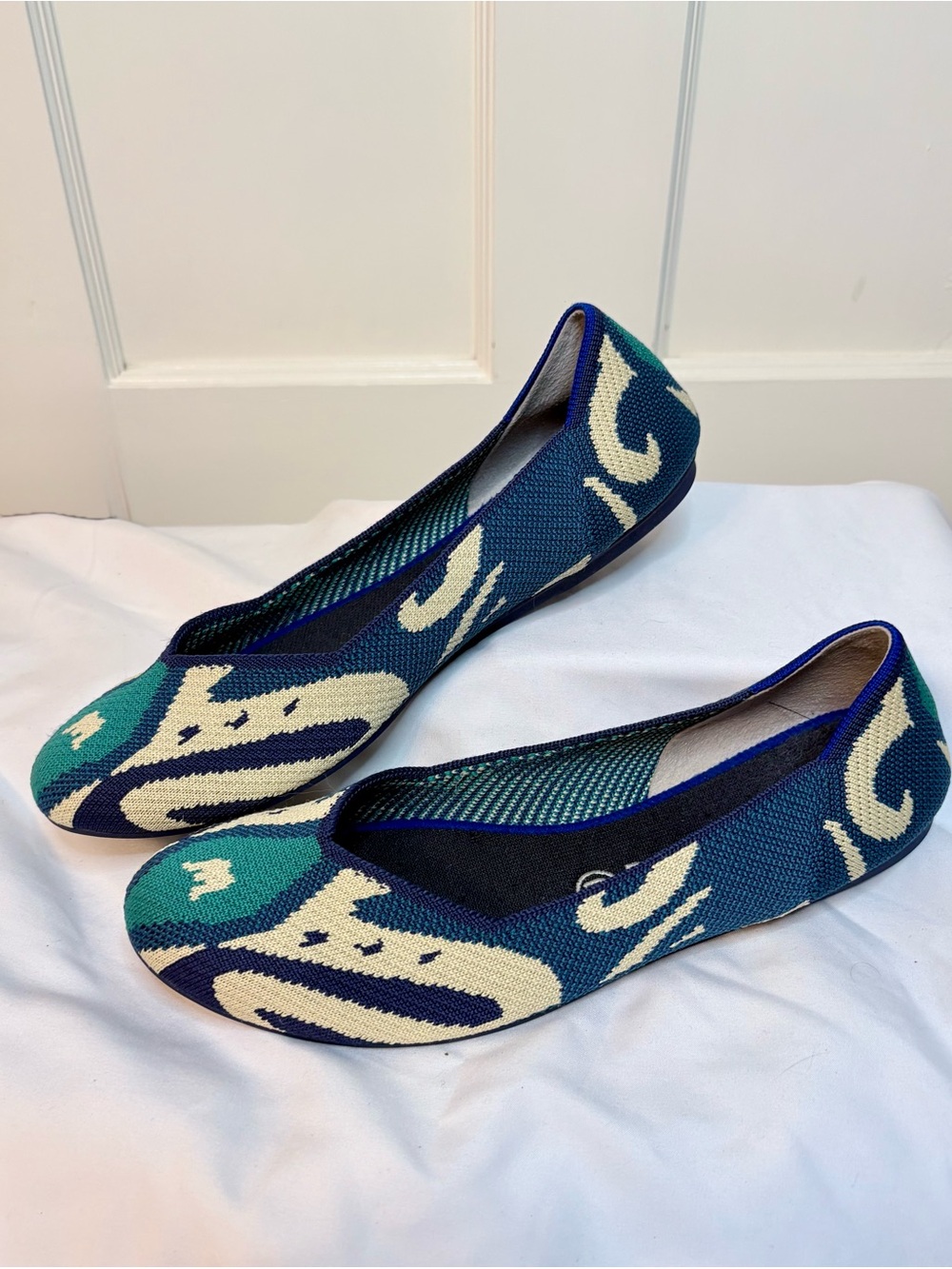 Rothy’s The Flat in RARE Moroccan Blue